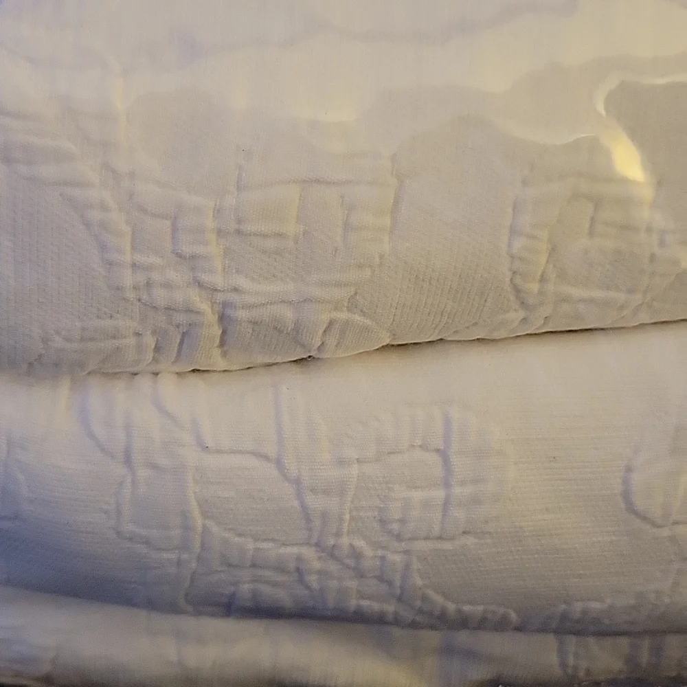 Charter Club Damask Collection White Tile Matelasse Full/Queen Duvet Cover New…